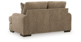 Jayne Park Pecan Loveseat from Ashley Furniture - Luna Furniture