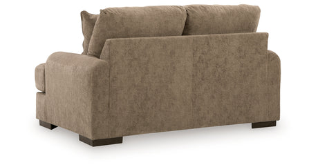 Jayne Park Pecan Loveseat from Ashley Furniture - Luna Furniture