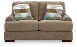 Jayne Park Pecan Sofa and Loveseat