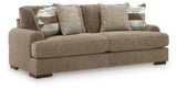 Jayne Park Pecan Sofa and Loveseat