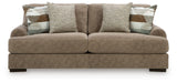 Jayne Park Pecan Sofa and Loveseat