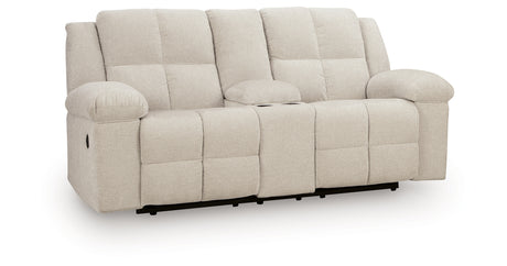 Orlen Winter Reclining Loveseat with Console from Ashley Furniture - Luna Furniture