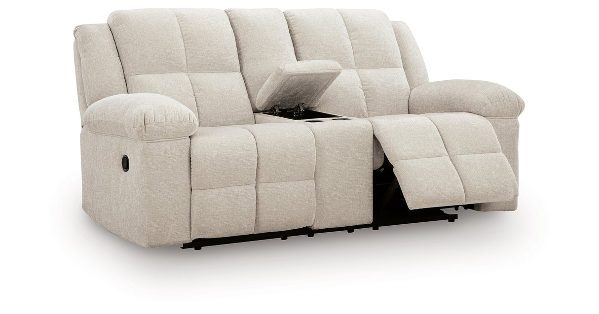 Orlen Winter Reclining Loveseat with Console from Ashley Furniture - Luna Furniture