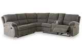 Museum Pewter 2-Piece Reclining Sectional from Ashley - Luna Furniture