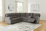 Museum Pewter 2-Piece Reclining Sectional from Ashley - Luna Furniture