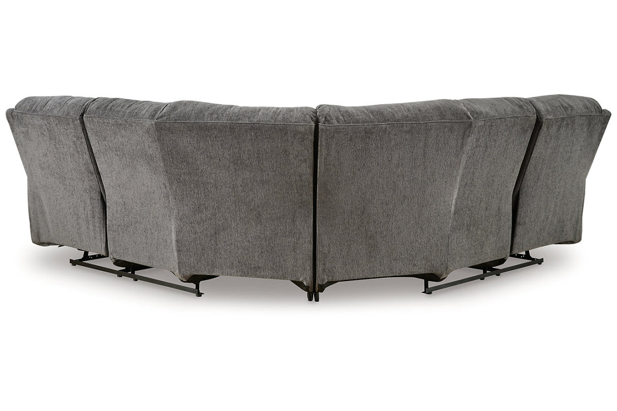 Museum Pewter 2-Piece Reclining Sectional from Ashley - Luna Furniture