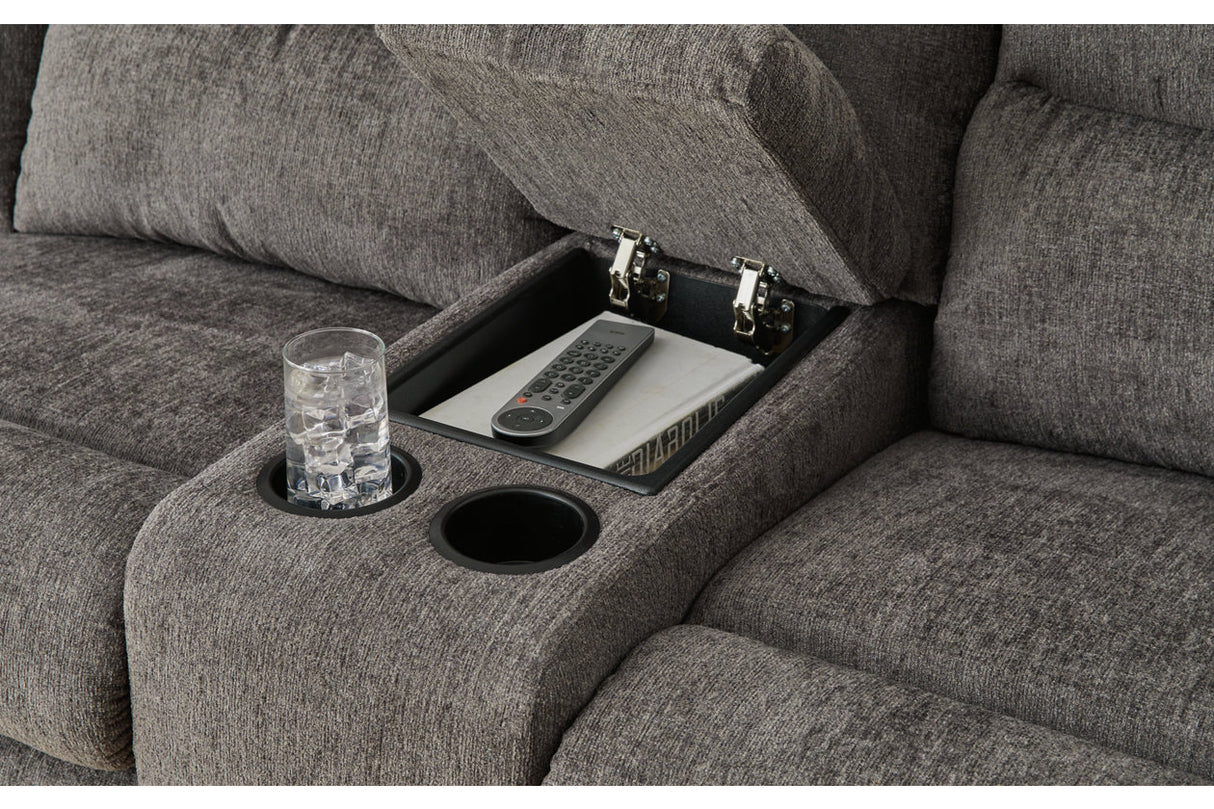 Museum Pewter 2-Piece Reclining Sectional from Ashley - Luna Furniture