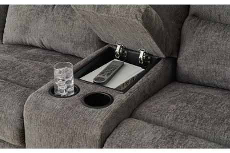 Museum Pewter 2-Piece Reclining Sectional from Ashley - Luna Furniture