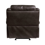 Aram Dark Brown Faux Leather Sofa and Loveseat from Homelegance - Luna Furniture