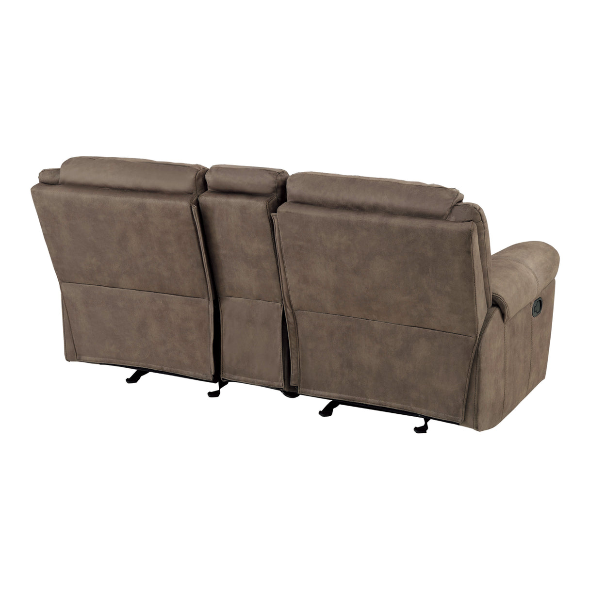 Aram Brown Fabric Glider Reclining Chair from Homelegance - Luna Furniture