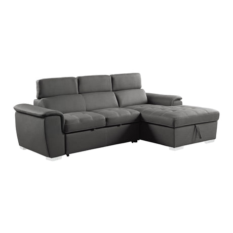 Ferriday Blue Storage Sleeper Sectional from Homelegance - Luna Furniture