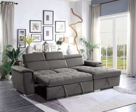 Ferriday Blue Storage Sleeper Sectional from Homelegance - Luna Furniture