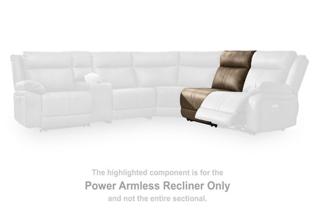 Max-Momentum Biscotti Power Armless Recliner from Ashley - Luna Furniture