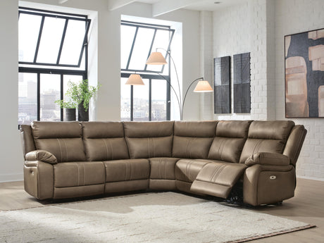 Max-Momentum Biscotti 5-Piece Power Reclining Sectional from Ashley Furniture - Luna Furniture