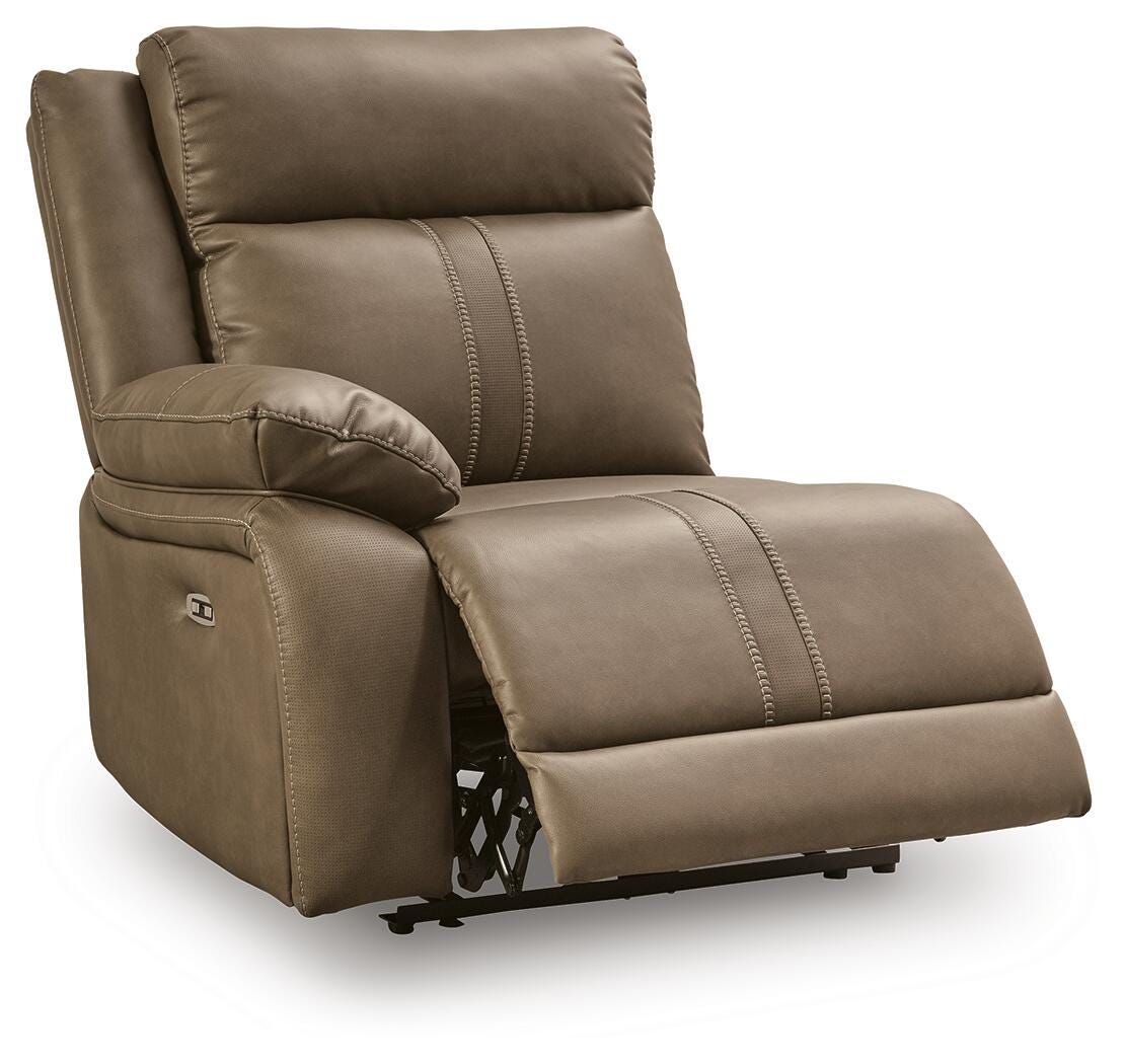 Max-Momentum Biscotti Left-Arm Facing Power Recliner from Ashley - Luna Furniture