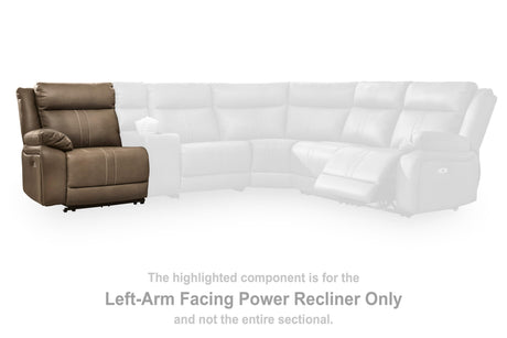 Max-Momentum Biscotti Left-Arm Facing Power Recliner from Ashley - Luna Furniture