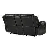 Bastrop Black Glider Reclining Chair from Homelegance - Luna Furniture