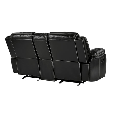 Bastrop Black Glider Reclining Chair from Homelegance - Luna Furniture