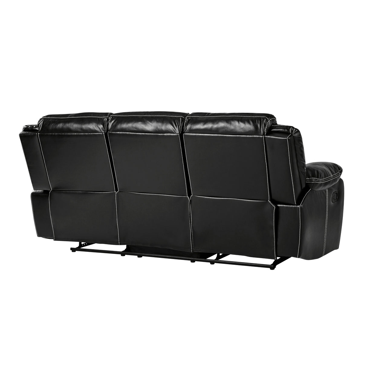 Bastrop Black Reclining Loveseat from Homelegance - Luna Furniture