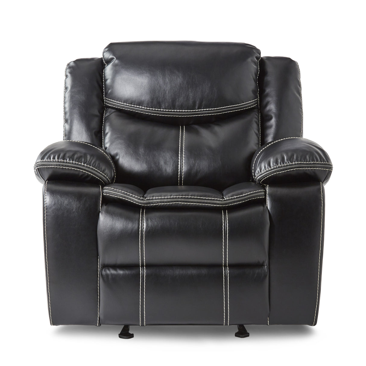 Ferriday Taupe Chair with Pull-out Ottoman from Homelegance - Luna Furniture