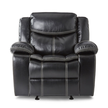 Ferriday Taupe Chair with Pull-out Ottoman from Homelegance - Luna Furniture