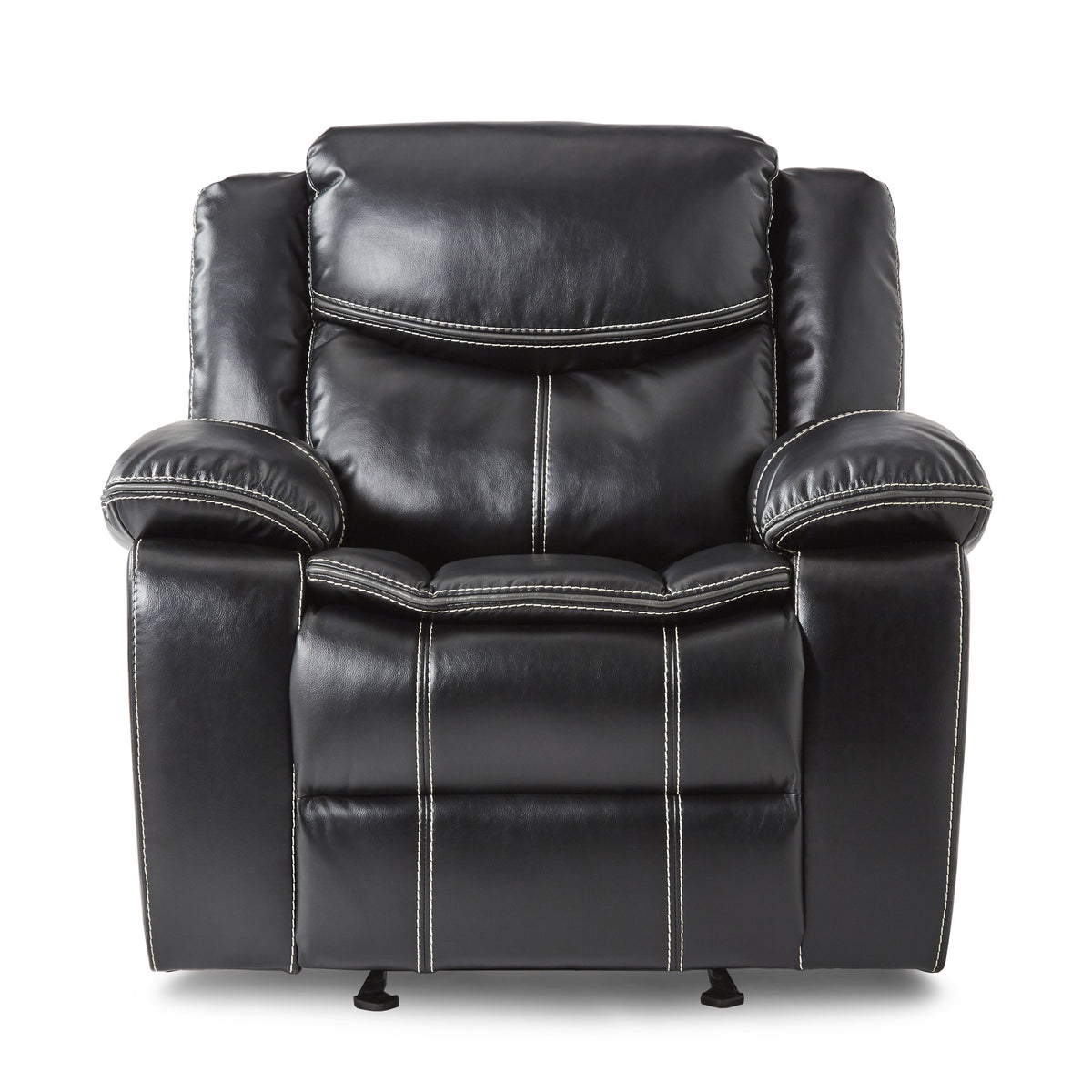 Bastrop Black Reclining Sofa from Homelegance - Luna Furniture