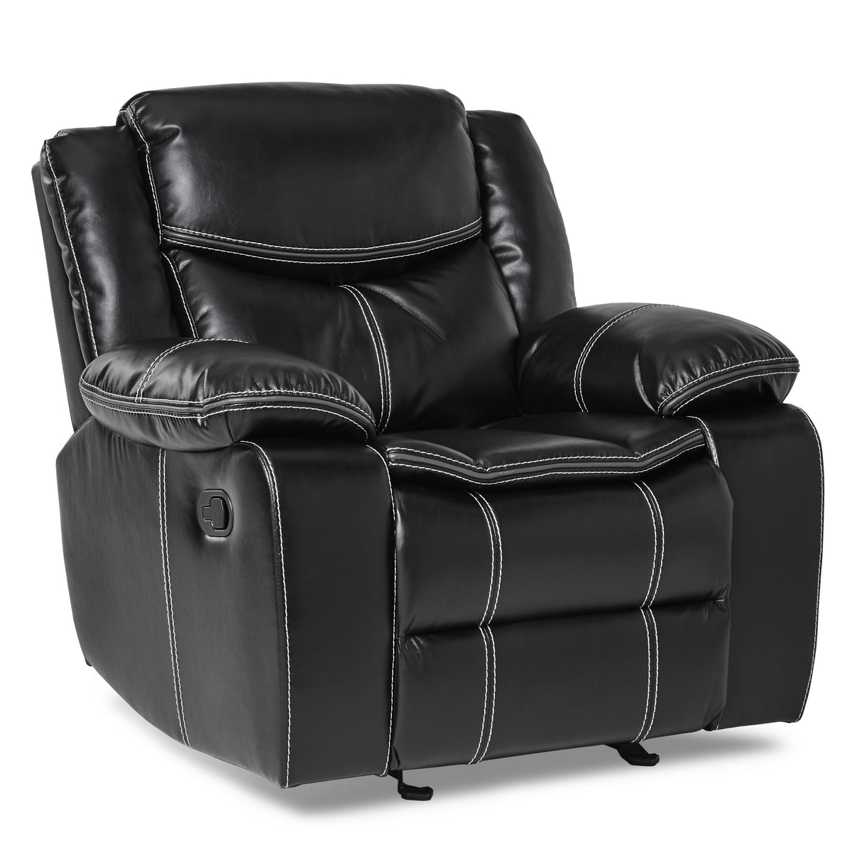 Ferriday Taupe Chair with Pull-out Ottoman from Homelegance - Luna Furniture