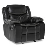 Ferriday Taupe Chair with Pull-out Ottoman from Homelegance - Luna Furniture