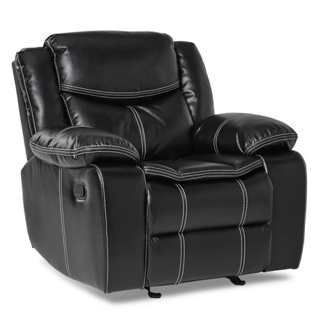 Ferriday Taupe Chair with Pull-out Ottoman from Homelegance - Luna Furniture