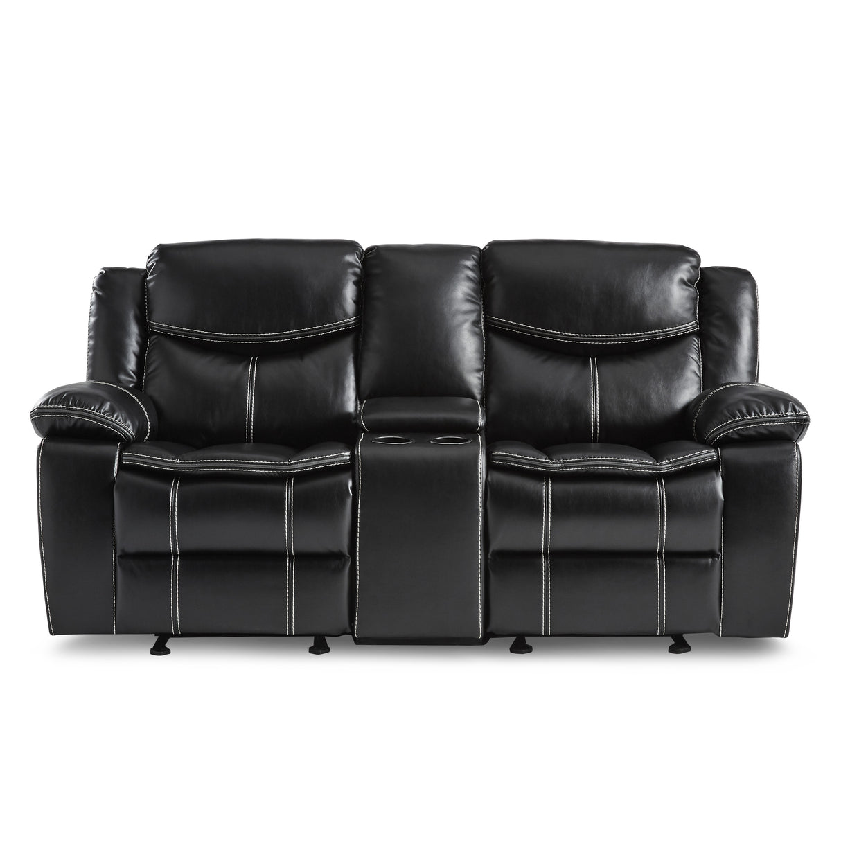 Bastrop Black Glider Reclining Chair from Homelegance - Luna Furniture