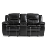 Bastrop Black Glider Reclining Chair from Homelegance - Luna Furniture