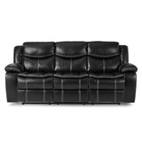 Bastrop Black Reclining Loveseat from Homelegance - Luna Furniture