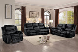 Bastrop Black Glider Reclining Chair from Homelegance - Luna Furniture