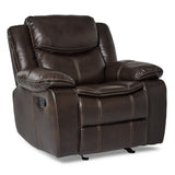 Bastrop Brown Reclining Loveseat from Homelegance - Luna Furniture
