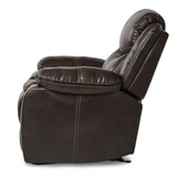 Bastrop Brown Reclining Loveseat from Homelegance - Luna Furniture