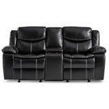 Bastrop Black Reclining Sofa from Homelegance - Luna Furniture