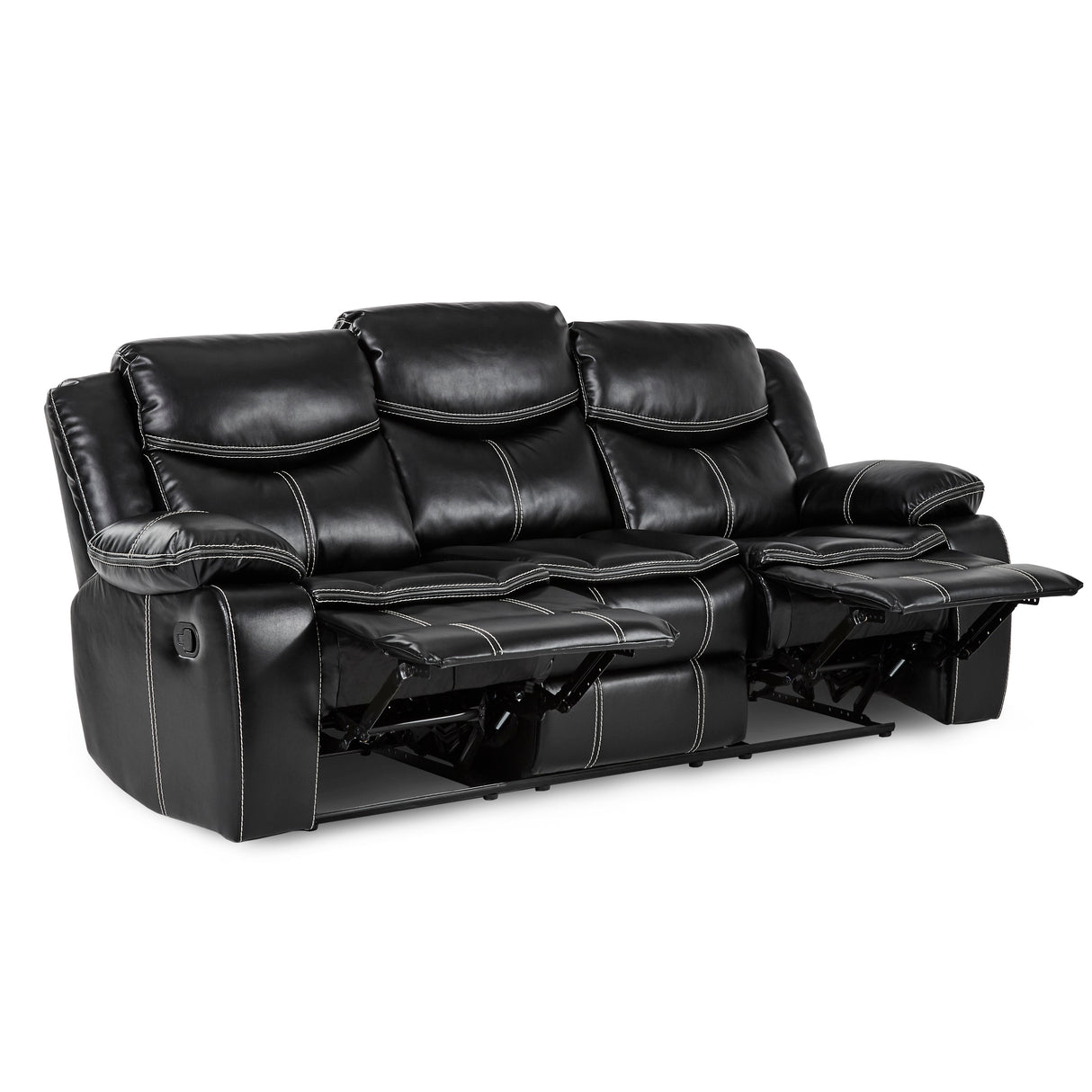 Bastrop Black Reclining Loveseat from Homelegance - Luna Furniture
