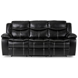 Bastrop Black Reclining Sofa from Homelegance - Luna Furniture