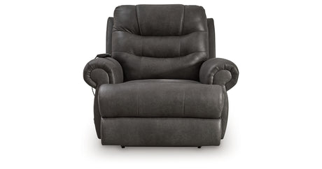 Revived and Restored Granite Power Lift Recliner from Ashley - Luna Furniture
