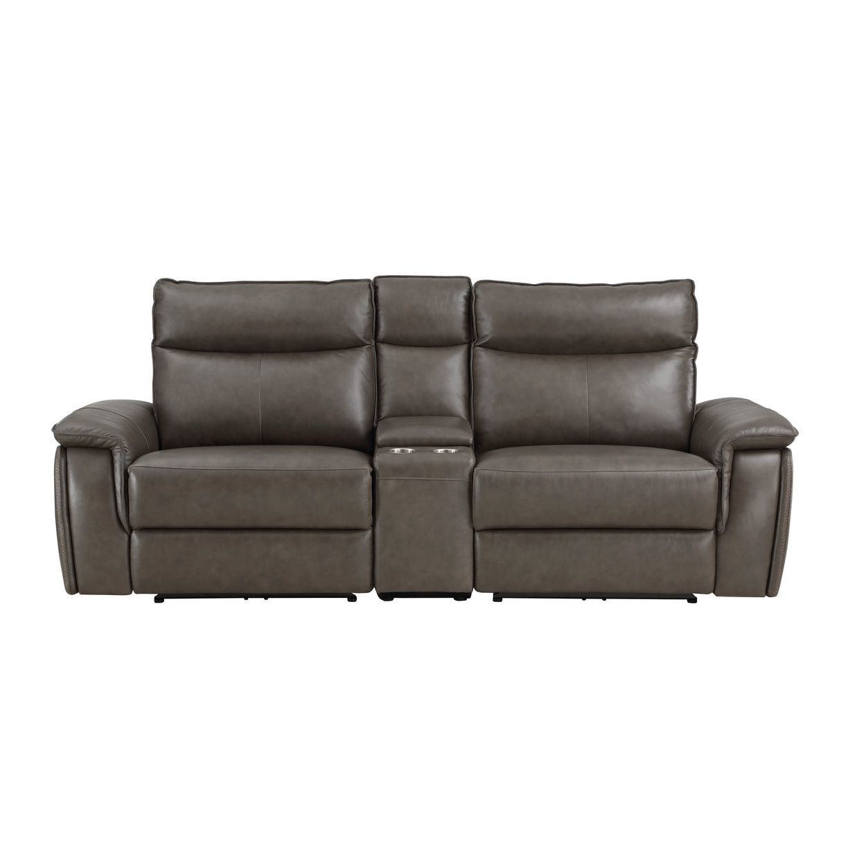 Maroni Dark Brown Leather Power Reclining Chair