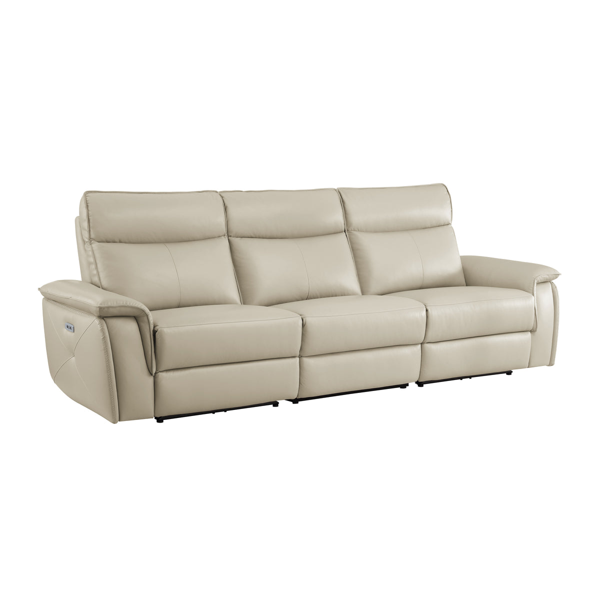 Maroni Taupe Leather 6-Piece Modular Power Reclining Sectional from Homelegance - Luna Furniture