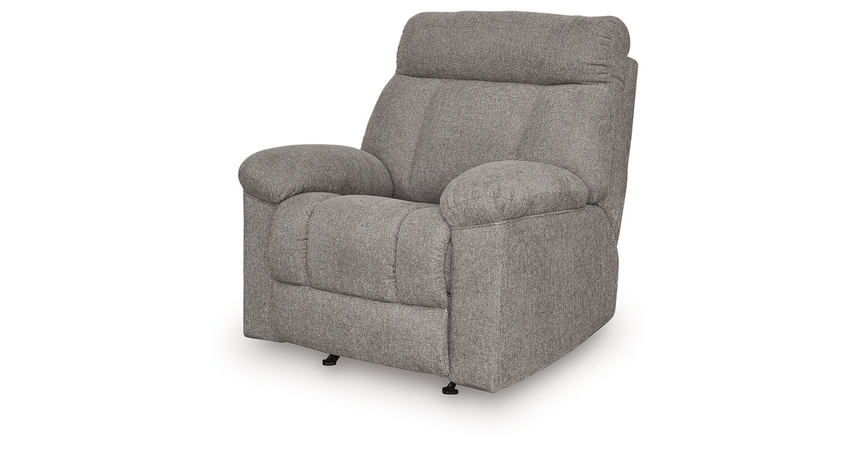 Hoyne Park Smoke Recliner from Ashley Furniture - Luna Furniture