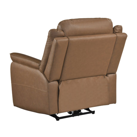 Haven Brown Power Double Reclining Set (Sofa & Loveseat) from Homelegance - Luna Furniture