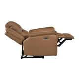 Haven Brown 3-Piece Power Reclining Set (Sofa & Loveseat & Chair) from Homelegance - Luna Furniture