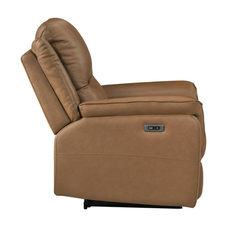 Haven Brown Power Double Reclining Set (Sofa & Loveseat) from Homelegance - Luna Furniture