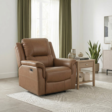 Haven Brown Power Double Reclining Set (Sofa & Loveseat) from Homelegance - Luna Furniture