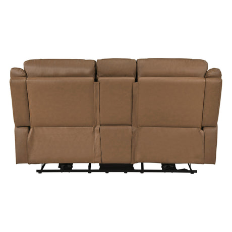 Haven Brown Power Double Reclining Set (Sofa & Loveseat) from Homelegance - Luna Furniture