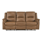 Haven Brown Power Double Reclining Set (Sofa & Loveseat)