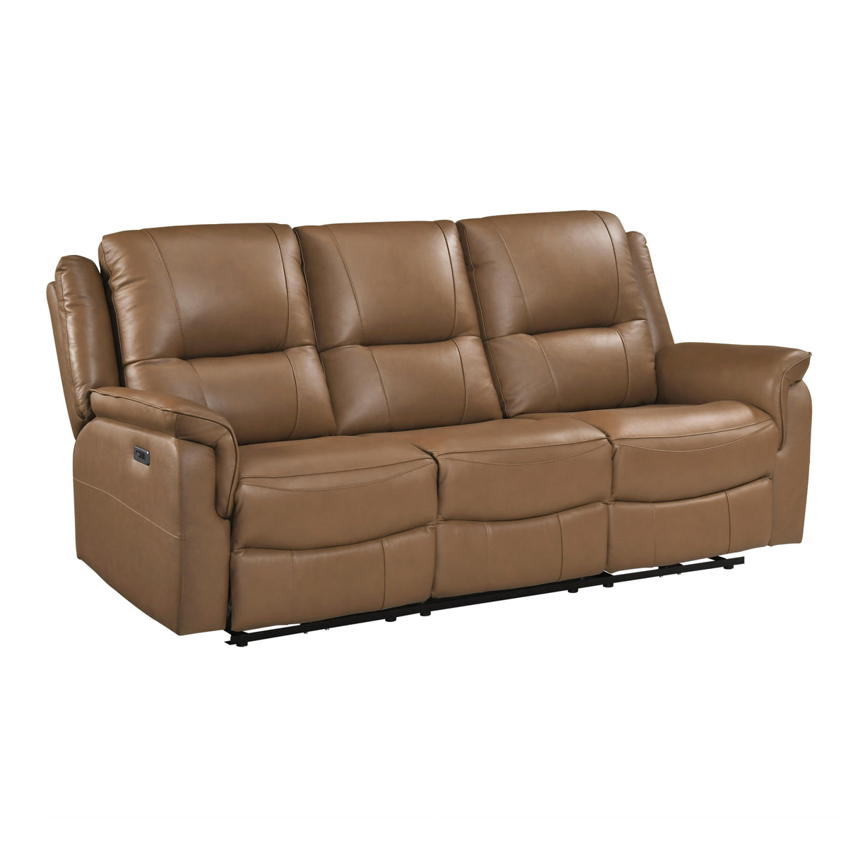 Haven Brown Power Double Reclining Set (Sofa & Loveseat)