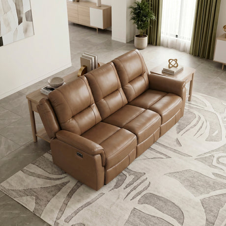 Haven Brown Power Double Reclining Sofa from Homelegance - Luna Furniture